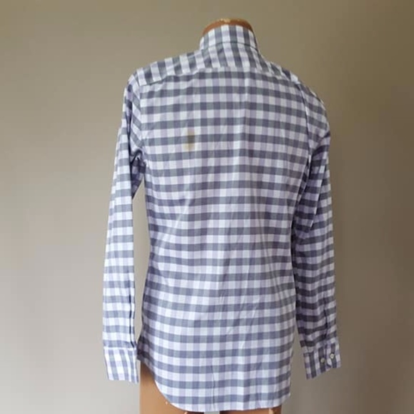 Banana Republic Small Dress Shirt Checked Plaid - Picture 3 of 5